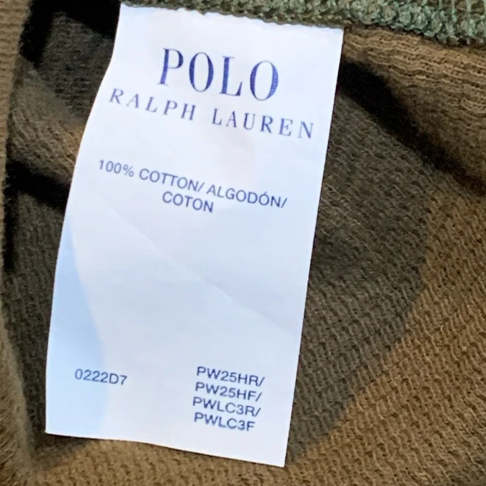 Polo RALPH LAUREN Men's Shirt Waffle Weave Long Sleeve Thermal Camo Size M/L